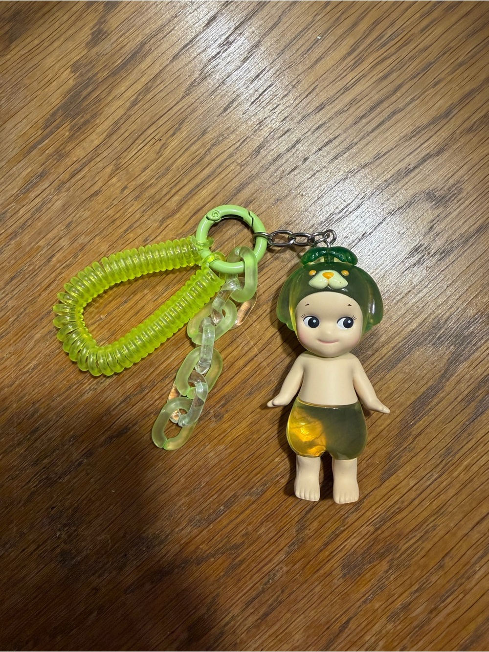 Green Neon Keychain Doll Kids Toy - Cute Collectible